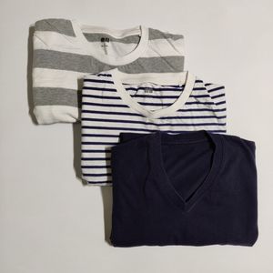 Lot of 3 Uniqlo Tees, Men Small